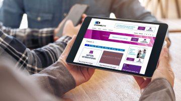 Tablet laptop with Channel Eye careers