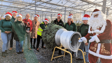 Christmas arrives at Grow with tree delivery