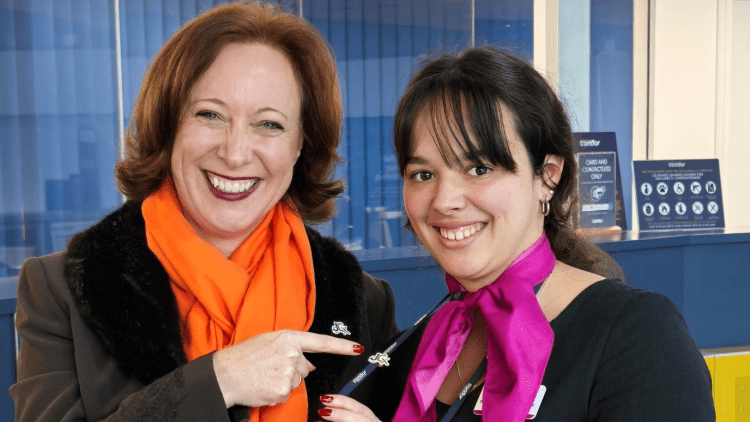 Condor Ferries’ supervisor honoured with Jersey Customer Experience Alliance’s first SMILE pin