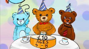 Teddy bear tea party