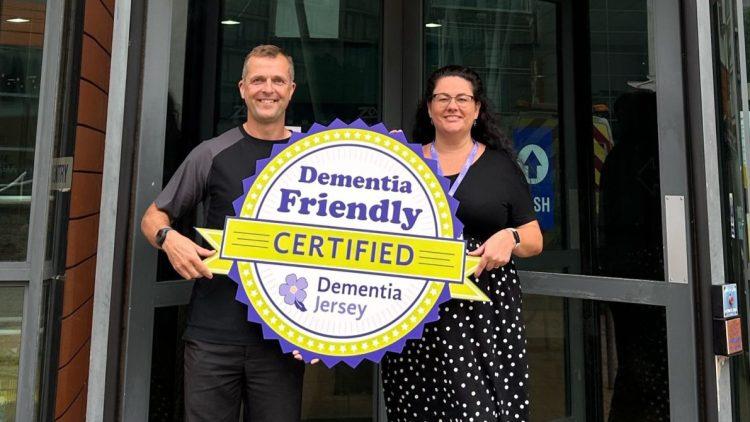 Dementia Jersey awards AquaSplash ‘Dementia Friendly Business’ status
