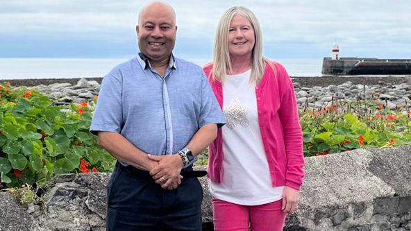 Dr Saleem and Debbi Longan