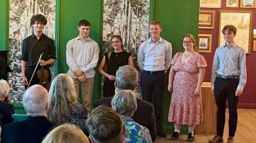 Young musicians perform for their supporters