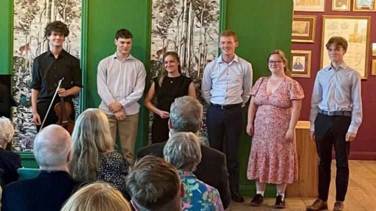 Young musicians perform for their supporters