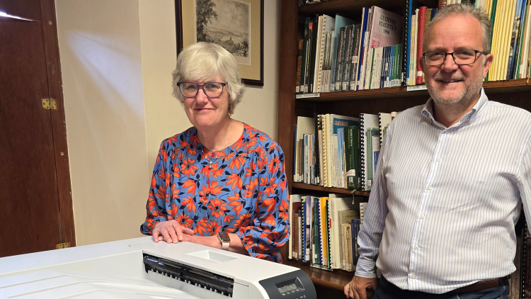 Titan Wealth donates new printer to Priaulx Library