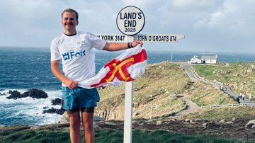 Drew completes 2,000-mile mental health charity mission