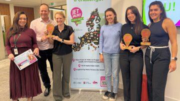 Jersey Employment Trust Jaunt races to the astronomical clock