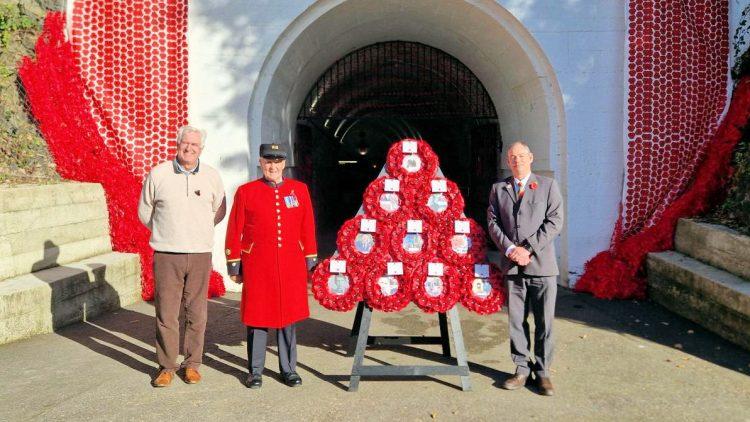 Chelsea Pensioner visits Jersey War Tunnels