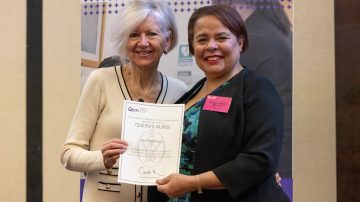 Gail Edwards and Professor Michelle Bateman