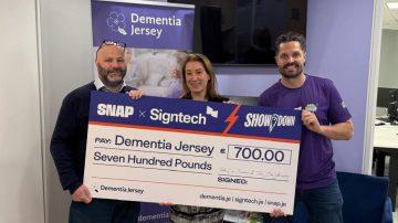 Snap and Signtech champion Dementia Jersey in month-long community series