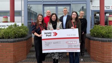 Jersey Post raises £16,850 for Jersey Hospice Care