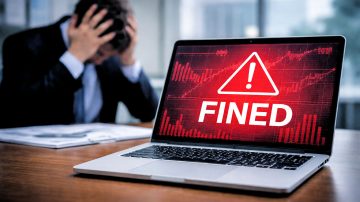 Man at desk fined