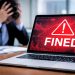 Man at desk fined