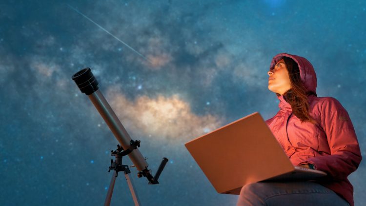Telescope night sky