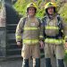 Guernsey Firefighters take on the Saffery Rotary Walk in full firefighting kit challenge