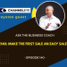 Ask the Business Coach: Make the first sale an easy sale