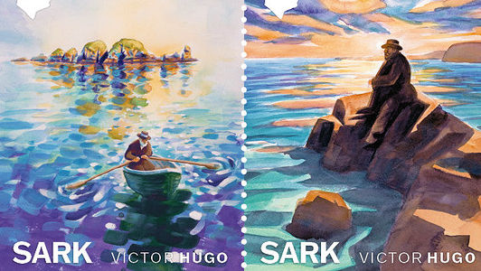 Sark Victor Hugo Souvenir stamps