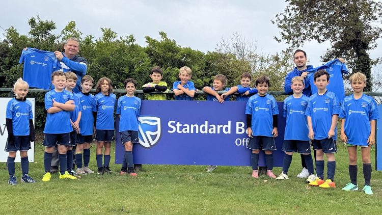 Standard Bank Offshore kicks off two-year partnership with Grouville FC Under 9s