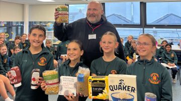 Melrose pupils donate £350 to Guernsey Welfare to help fight local food poverty